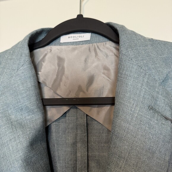 Boglioli Wool-Linen-Silk Sport Coat Size US 40R (EU 50) NWT Light Blue $1725 - Picture 4 of 8